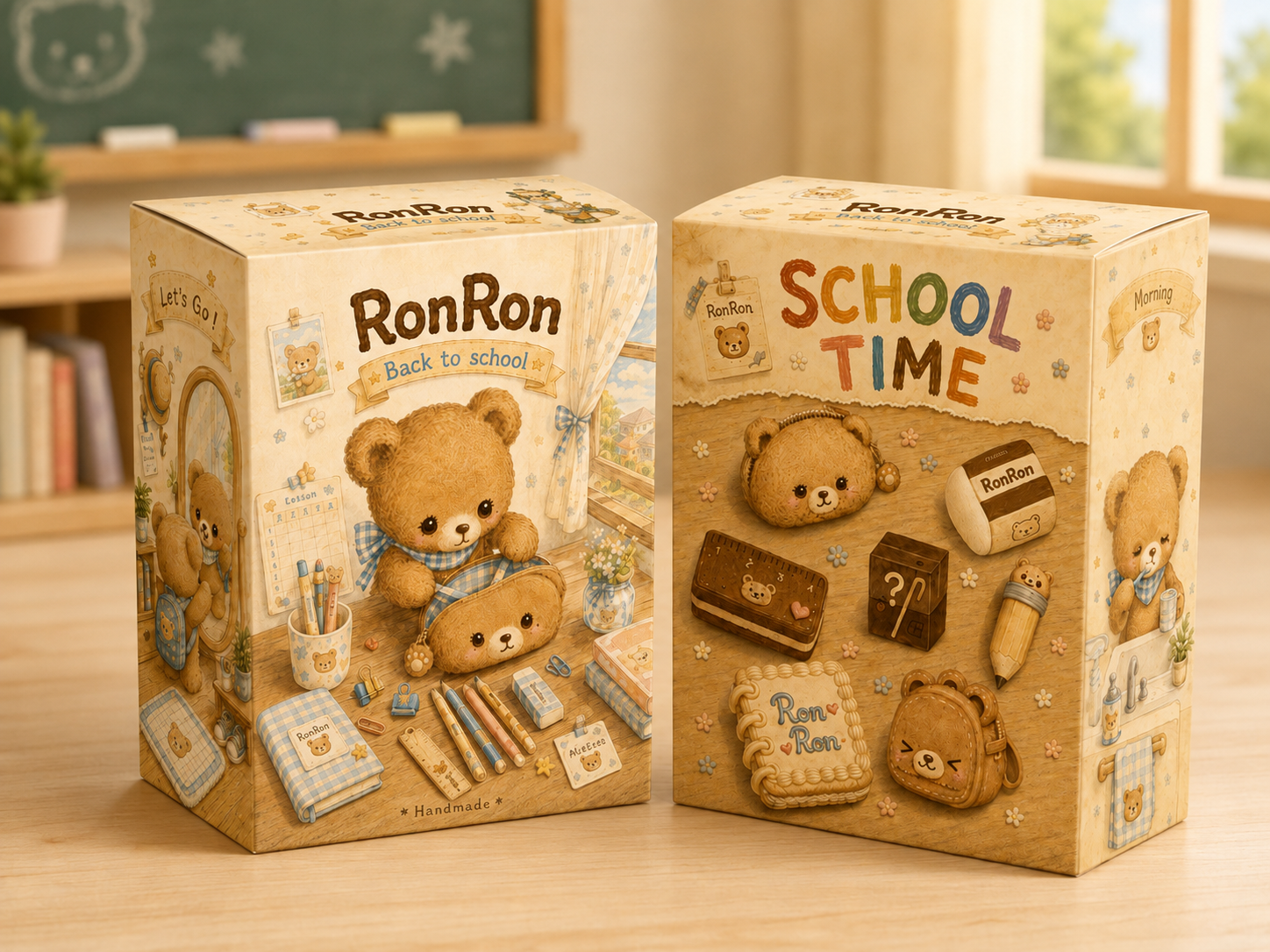 [Back to School Series - All Six Styles] Soft Silicone Squeeze Toy Blind Box - Stress Relief Slow Rebound Toy