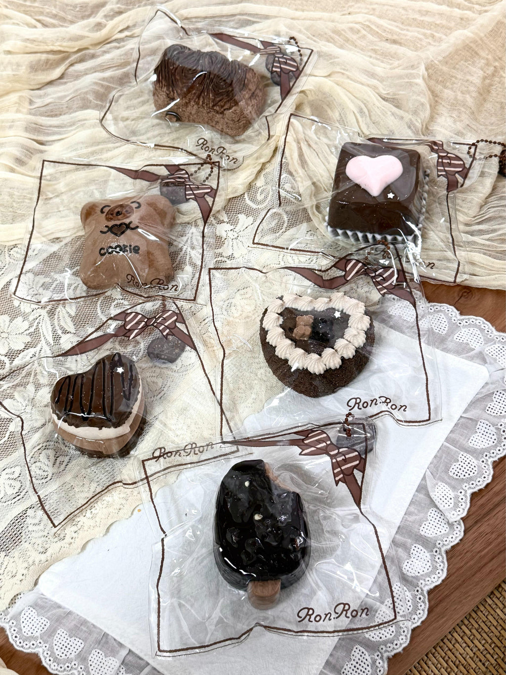 [chocolate love] Complete Set of 6 | Silicone Slow-Rising Squishy Toys