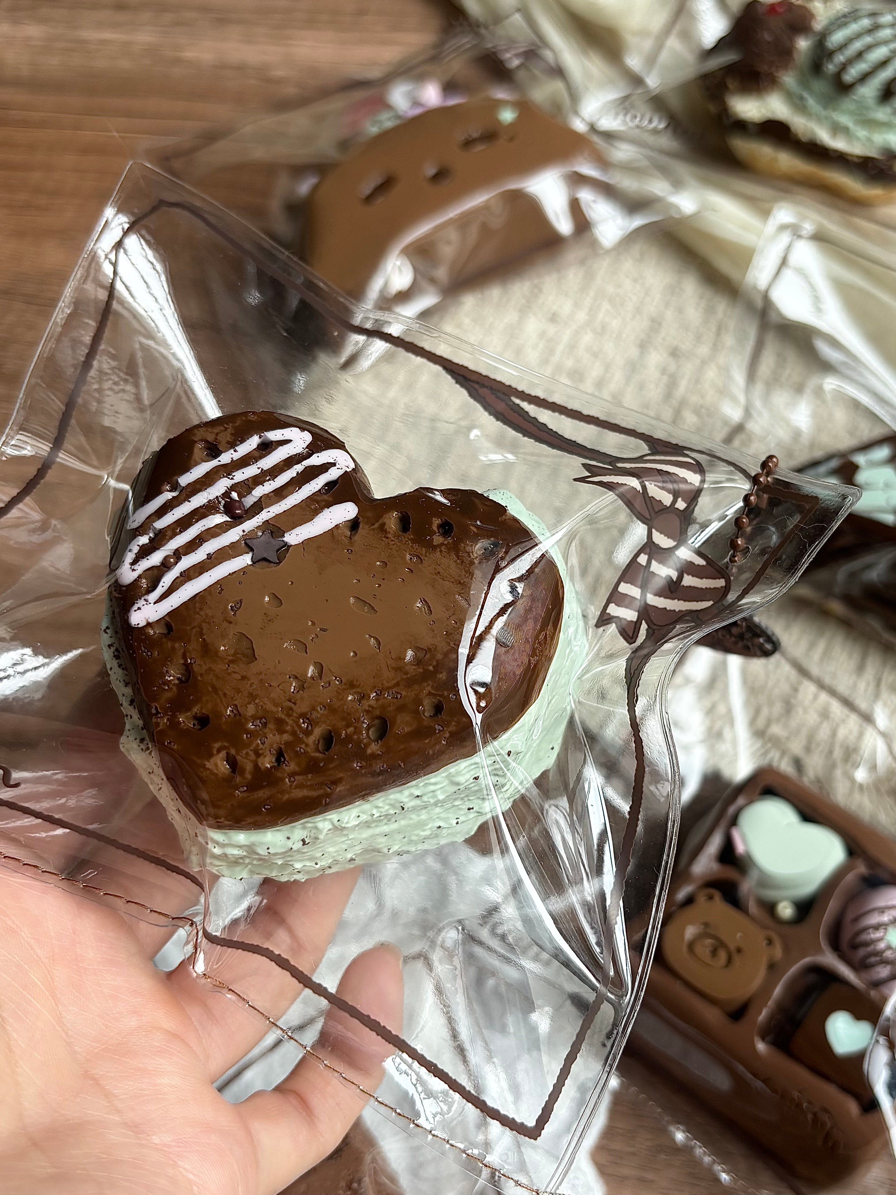 [Mint Choco] Soft Squeeze Toy Blind Box, Silicone Material, Stress Relief Slow Rebound Toy