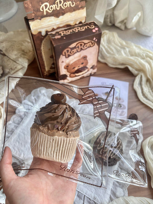 【RonRon】 チョコレートアフタヌーンティー 手作りもちもちブラインドボックス（アイスクリームボール・ベアクッキー・カラメルプリン・チョコとろみブロック・チョコマカロン・チョコカップケーキ） image 1
